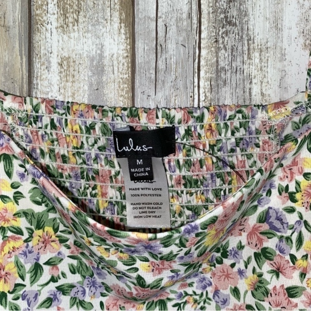 Lulus Cute Floral Crop Top - Picture 4 of 4